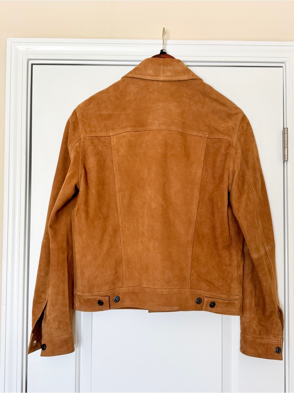 Modern Fit Goat Suede Jacket Genuine Leather - Picture 2 of 11